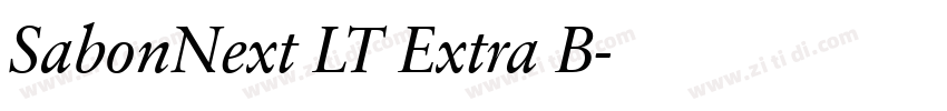 SabonNext LT Extra B字体转换